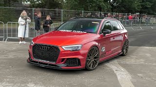 670HP TTE700 Audi RS3 8V Sportback with Decat Milltek Exhaust  Launch Controls amp Accelerations [upl. by Dahsar625]