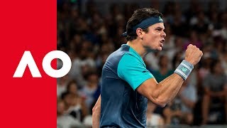 Raonic Serving a Masterclass I Infosys AI x Australian Open 2019 [upl. by Malamut64]