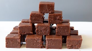 2 Ingredient Fudge  Easy Chocolate Peanut Butter Fudge Recipe [upl. by Eerej715]