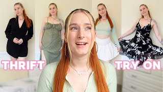 Charity shop try on haul 💁‍♀️♻️ [upl. by Nawk]