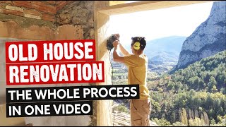 HOW I RENOVATED AN ANCIENT ABANDONED HOUSE  🛠️ Full DIY HowTo Process [upl. by Kolnick964]