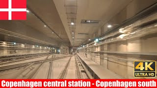 Train Cab View  Copenhagen Metro  Copenhagen central station  Copenhagen south [upl. by Killoran]