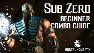 Mortal Kombat X SUBZERO Combo Guide [upl. by Skier]