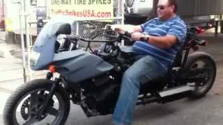 FFM Feet Forward Motorcycle recumbent in USA Modified Kawasaki Ninja 500 [upl. by Vincenta19]