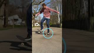 Fakie Big Spin SLOW MO Tutorial 🔥🛹👊🏻 skate skateboardingisfun skateboarding [upl. by Aborn]