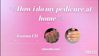 Pedicure at home🫧💅 nails pedicure pedicureathome fypシ゚viral viralvideo newyoutuber [upl. by Elly]