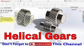 How to Import and Assemble Helical Gears in SolidWorks Assembly  SolidWorks Tutorial [upl. by Artcele]