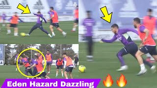 Mad Skills🔥Eden Hazard Dazzles with amazing Skills at Real Madrid Training ✌️Teammates ShockVini [upl. by Adelina]