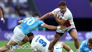 France v Uruguay  Paris Olympics 2024 Mens Rugby Highlights  NBC Sports [upl. by Blithe]