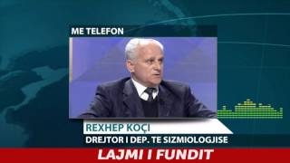 Report TV  Sizmologu Kemi të bëjmë me një tërmet të fortë [upl. by Valtin]