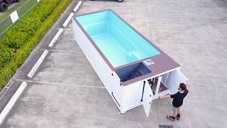 Shipping Container Pool 6m walk around [upl. by Dorie]