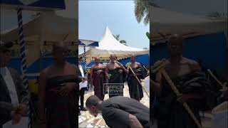 Elders of Oguaa Fetu Afahye pouring libation to ask of blessings from God in Cape Coast [upl. by Aser386]