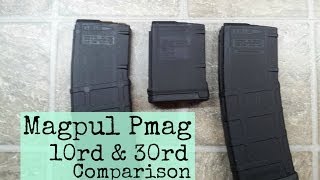 Magpul Pmag 10rd amp 30rd Comparison [upl. by Enram642]