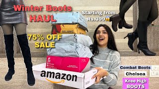 Best Winter Boots 🥰75 Off on Branded Shoes Haul 😱 Best Deals Ever  Kirti Agarwal [upl. by Odelia916]