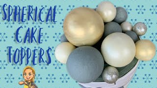 Cake Spheres  Chocolate Covered Foam Ball Cake Toppers [upl. by Nilauqcaj]