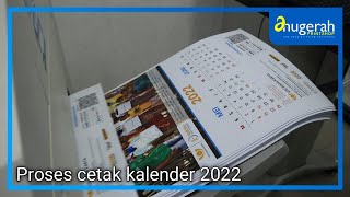 PROSES CETAK KALENDER DINDING 6 LEMBAR  KALENDER CUSTOM [upl. by Critchfield]