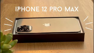 iphone 12 pro max graphite unboxing [upl. by Jezebel896]