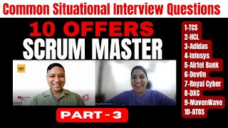 𝐑𝐄𝐀𝐋 𝐖𝐎𝐑𝐋𝐃 scrum master interview questions and answers ⭐ agile interview questions⭐ 𝑷𝑨𝑹𝑻3 [upl. by Diann201]