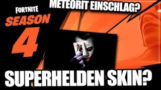 SUPERHELDEN SKINS in SEASON 4  😱 KOMETENEINSCHLAG 🔥  Fortnite Battle Royale Deutsch [upl. by Lundin173]