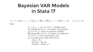 New in Stata 17 Bayesian vector autoregressive models [upl. by Ainehta447]