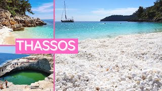 12 Best Beaches in Thassos Island Greece [upl. by Leihcey]