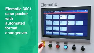 Case packer Elematic 3001 WAH now with automated format changeover [upl. by Hyacinth]