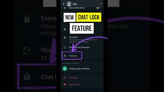 WhatsApp Lock Single Chat or Group [upl. by Hessney]