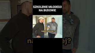 SZKOLENIE MŁODEGO NA BUDOWIE shorts budowa [upl. by Imoyaba]