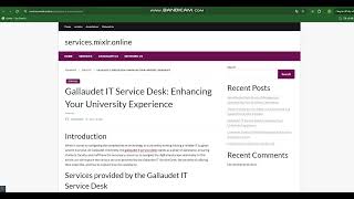 Gallaudet IT Service Desk Enhancing Your University Experience [upl. by Names]