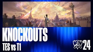 Worlds 2024  TES vs T1  Knockout Stage  Quarterfinals Match 3 [upl. by Adan]