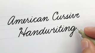 American Cursive Handwriting  For Beginners [upl. by Englebert]