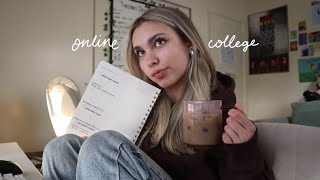 a struggling online college student vlog [upl. by Peh]