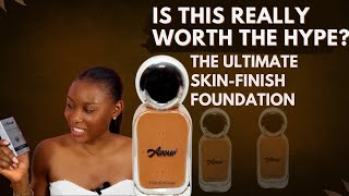 BEST SKIN FINISH FOUNDATION FOR OILY SKIN foundation for oily and combination skin alice adeboye [upl. by Xaviera]