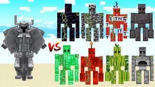 Ferrous Wroughtnaut vs All Extra Golems  Minecraft Mob Battle  TNT Golem  BEDROCK Golem [upl. by Nayarb]