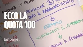 Quota 100 pensioni spiegata semplice [upl. by Naujej]