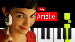 AMELIE Piano Tutorial 🎹 EASY [upl. by Anirdnajela]