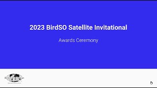 Awards Ceremony  BirdSO Satellite 2023 [upl. by Gad]