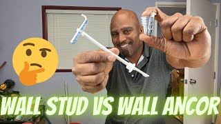 SHOULD YOU USE A WALL ANCHOR OR WALL STUD [upl. by Latyrc]