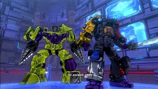 Transformers Devastation Boss Fight Devastator Menasor [upl. by Nylirak]