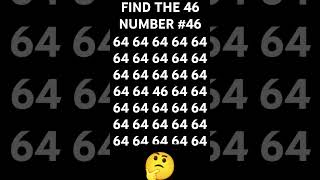 FIND THE 46 NUMBER 46 [upl. by Dloraj]