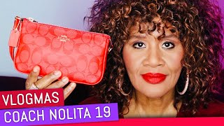 COACH NOLITA 19 IN BLOCKED SIGNATURE CANVAS  VLOGMAS 2023 DAY 23 [upl. by Nola]