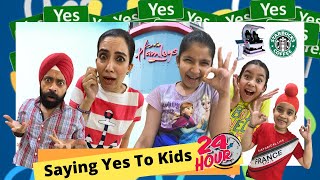 Saying Yes To Kids  24 Hours Challenge  Ramneek Singh 1313  RS 1313 VLOGS [upl. by Kennan]