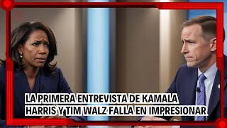 Primera entrevista de Kamala Harris y Tim Walz decepciona y genera críticas [upl. by Tannen423]