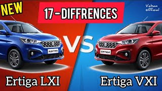 2022 Ertiga LXI vs VXI Comparison 🔥 Detailed WalkAround of Ertiga Base Models 🔥 [upl. by Delfeena217]