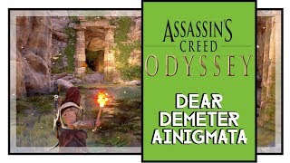 Assassins Creed Odyssey Dear Demeter Ainigmata Ostraka Location The Fate of Atlantis DLC [upl. by Fauch]