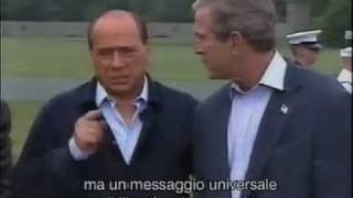 The quotClownquot BERLUSCONI in one of his shows at Camp David [upl. by Giarc]