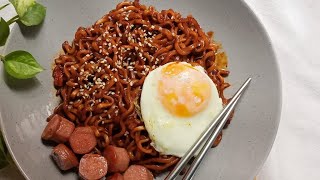 Korean Spicy Ramen Noodles Recipe  Ramen Recipe [upl. by Yerac501]