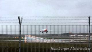 Hamburg Sturm Orkan Niklas Hamburg Flughafen am 31032015 [upl. by Eltsryk]