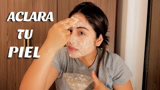 Blanquea tu rostro en SOLO 10 minutos con Avena y leche  Mascarilla para piel clara y hermosa [upl. by Maurita255]