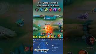 New Granger RevampBuild Emblem Granger Revamp2xmaniac mobilelegends mlbb shorts mobilelegendsid [upl. by Lia]